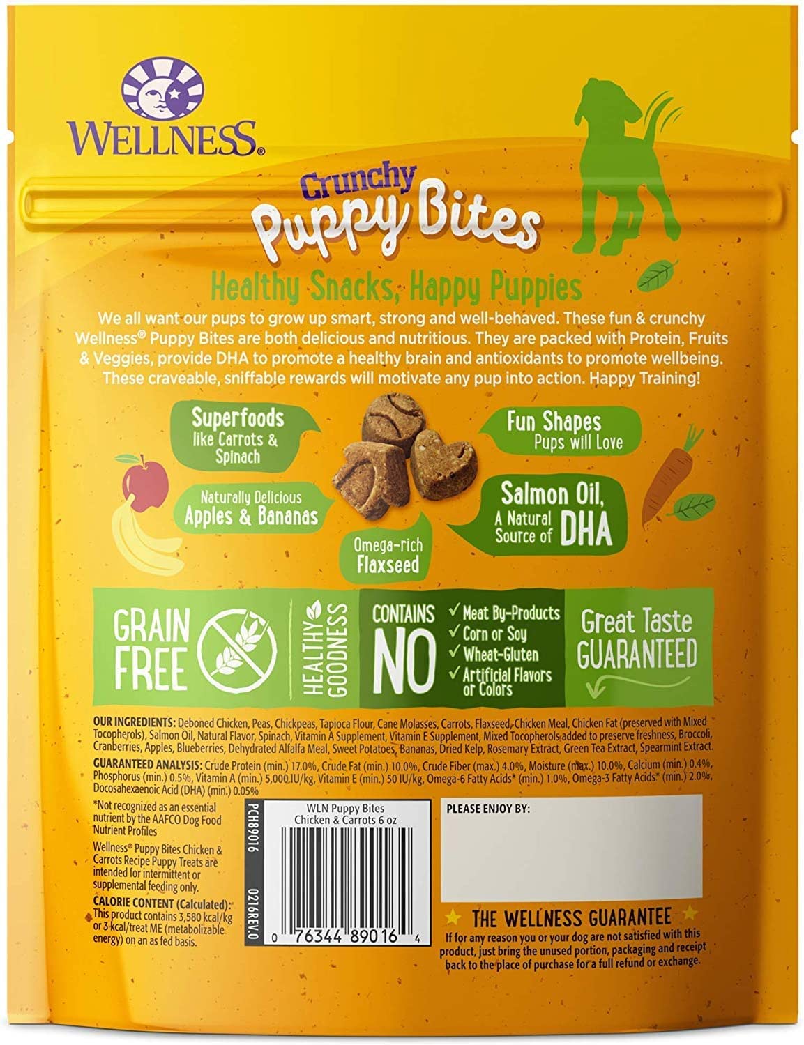 Wellness Soft Puppy Bites Training Treats (2) Lamb & Salmon (2) Chicken & Carrots