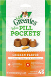 Greenies Pill Pockets Natural Soft Adult Cat Treats (3) Chicken (3) Salmon