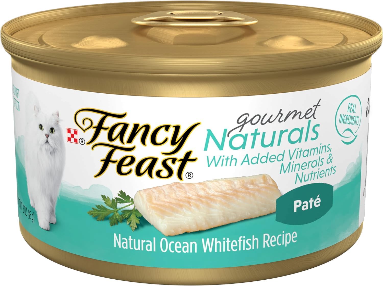 Fancy Feast Gourmet Naturals Pate Cat Food Variety Pack (18 x 3 oz containers)