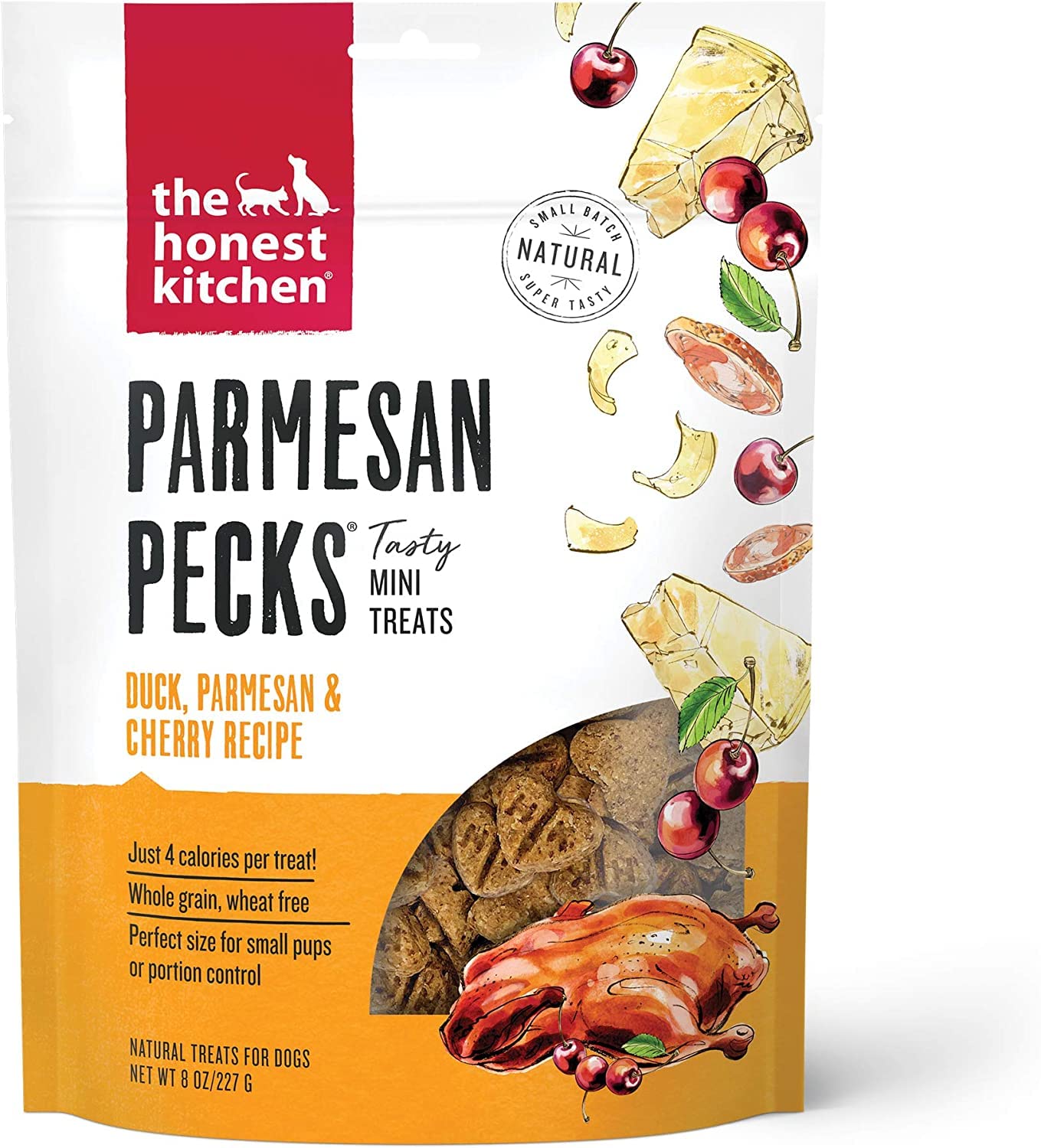 The Honest Kitchen Parmesan Pecks Dog Treats (Beef, Chicken, Duck)