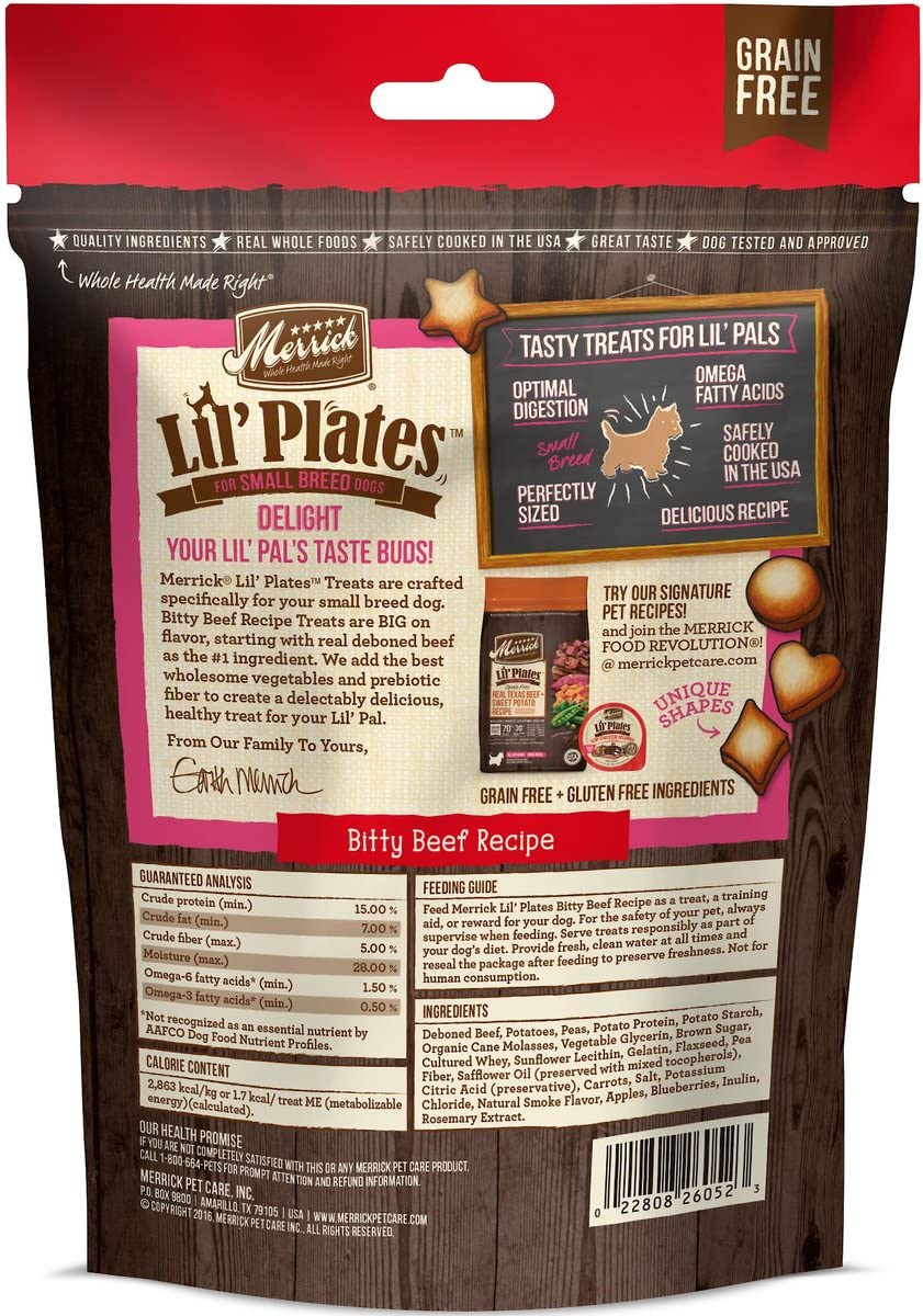 Merrick Lil' Plates Grain Free Small Breed Dog Treats Variety Pack (5-oz Each)