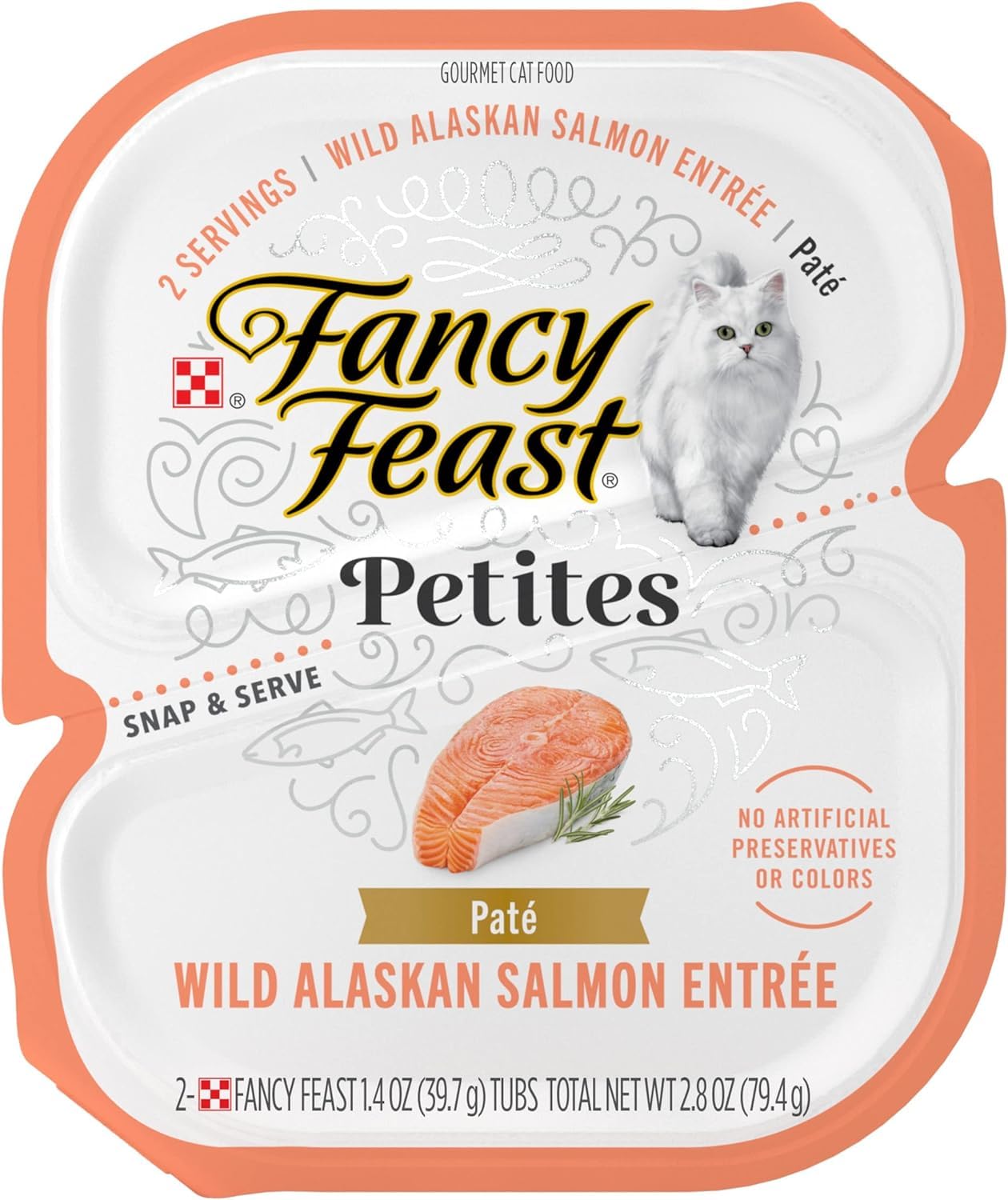 Fancy Feast Gourmet Petites Pate Wet Cat Food Variety (30 Servings – 2.8 oz. Tubs)