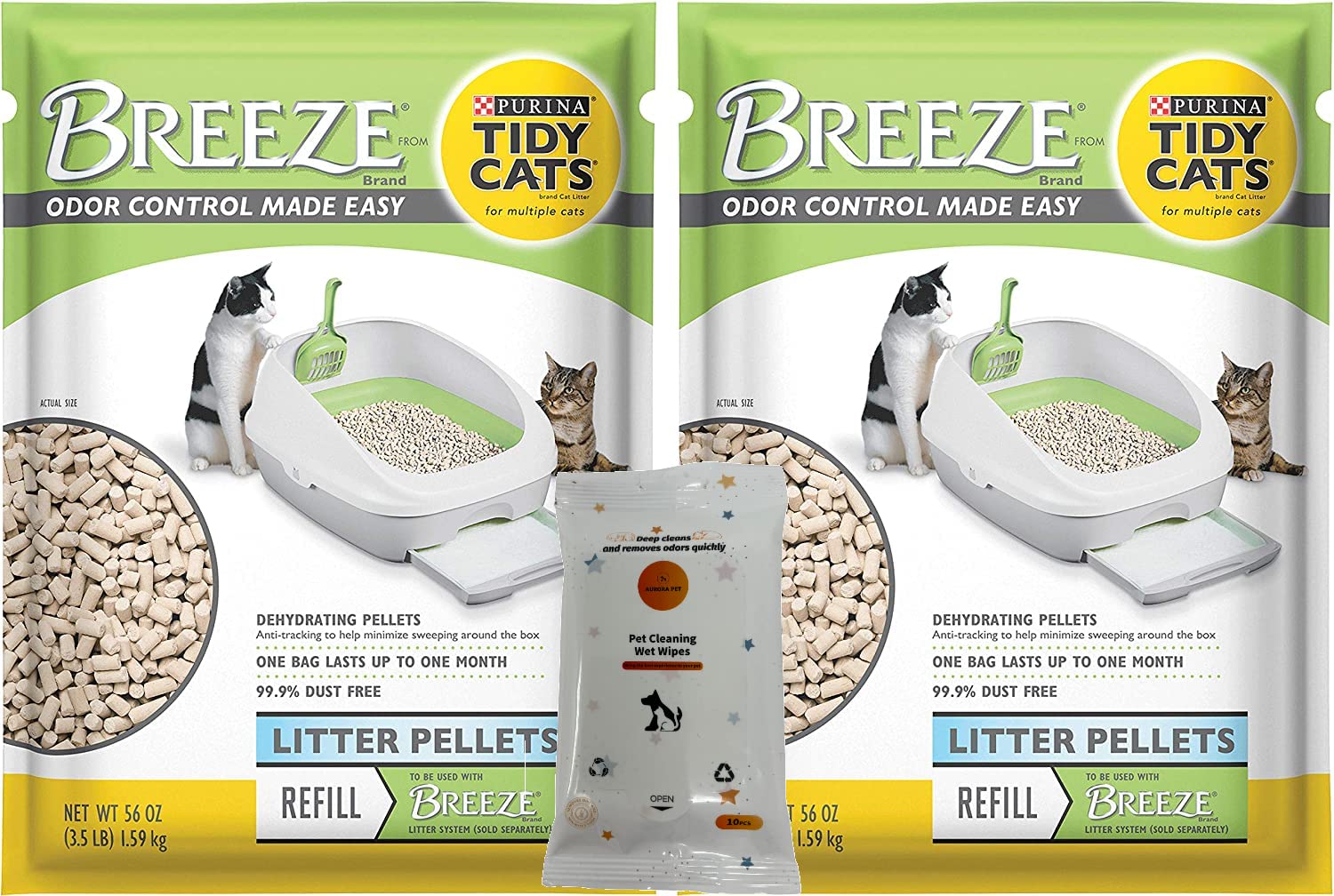 Tidy Cat Breeze Pellets, 3.5 lbs (Pack of 2)