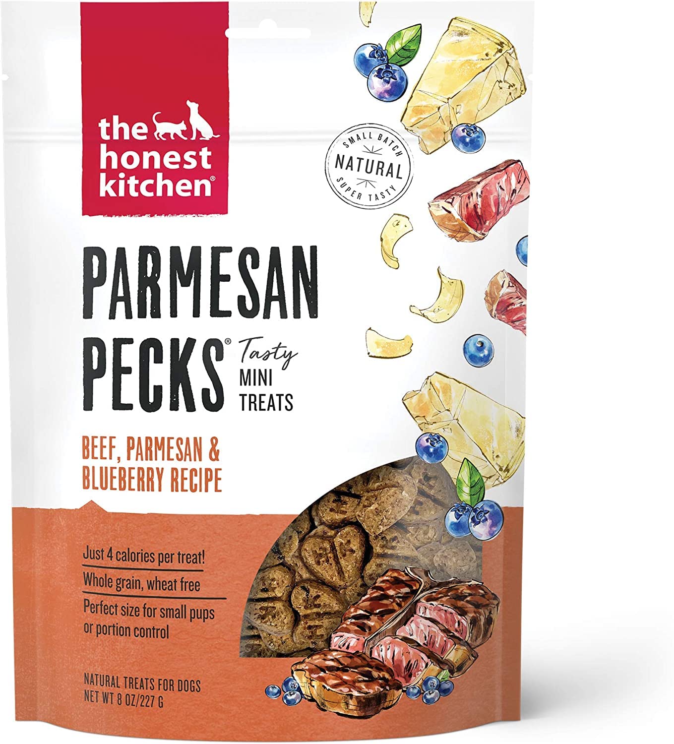 The Honest Kitchen Parmesan Pecks Dog Treats (Beef, Chicken, Duck)