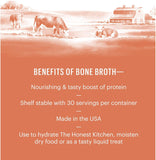 The Honest Kitchen Daily Boosters Instant Beef Bone Broth with Turmeric for Dogs (Pack of 3)