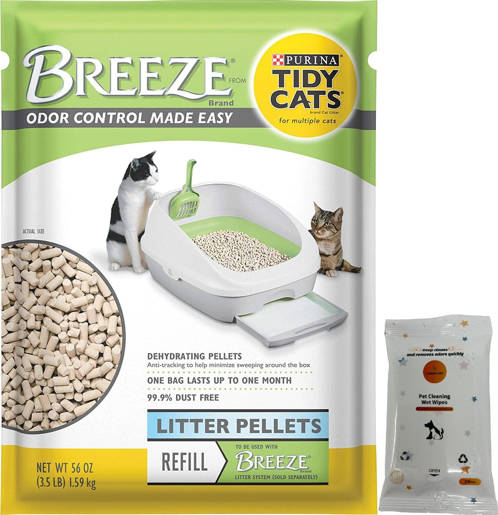 Tidy Cats Breeze Cat Litter Pellets, Refill 3.5 Pounds