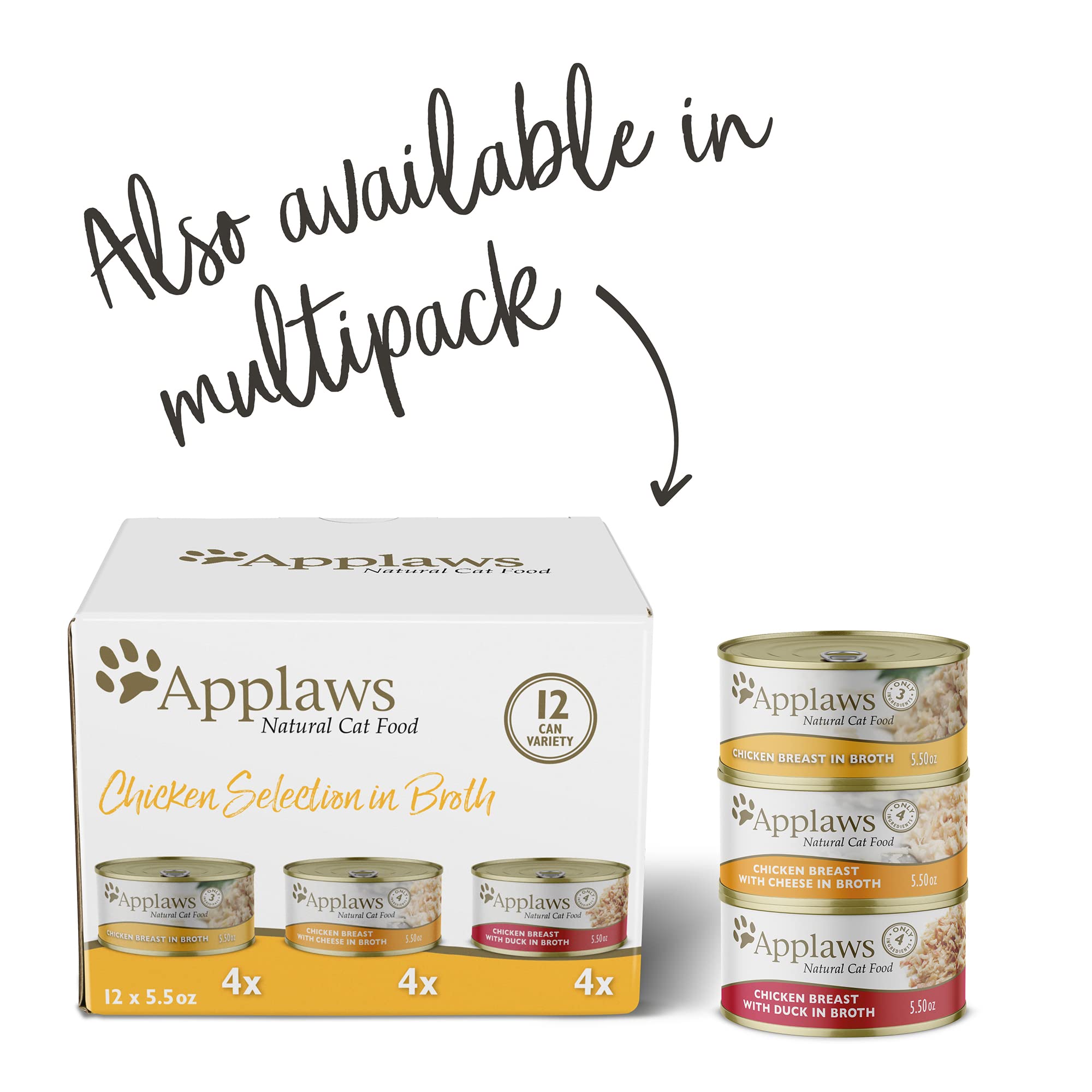 Applaws Broth Cans 5.5 Ounce (Case of 24)