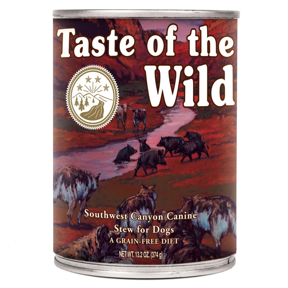 Taste of The Wild Southwest Canyon Canine Formula Stew Canned Dog Food 12 cans of 13 oz