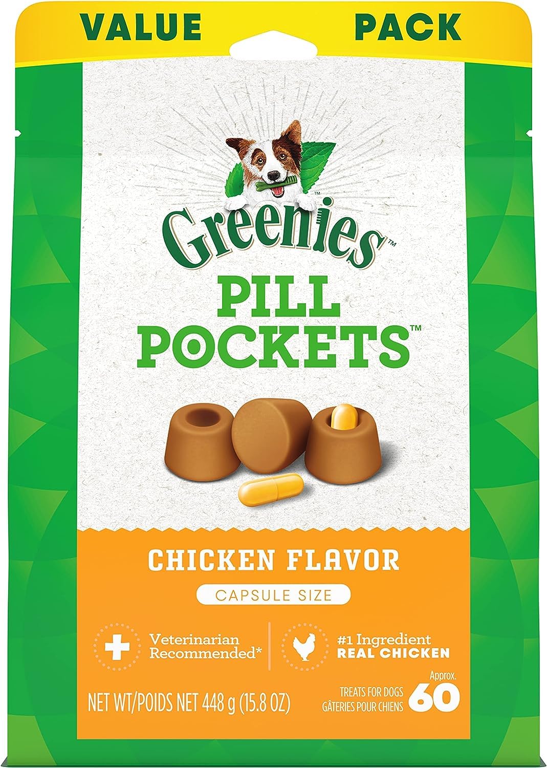 Greenies Pill Pockets Capsule Size Dog Treats Variety Pack (15.8-oz Each)