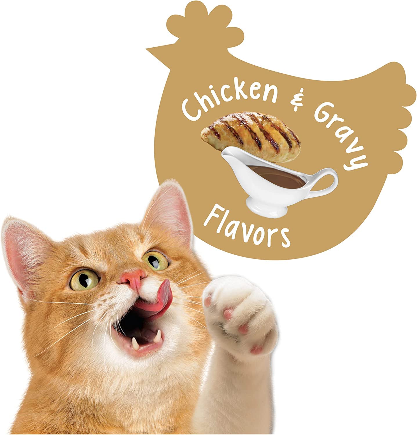 Friskies Party Mix Gravy-Licious Chicken & Gravy Flavors Cat Treats (20-oz Each)