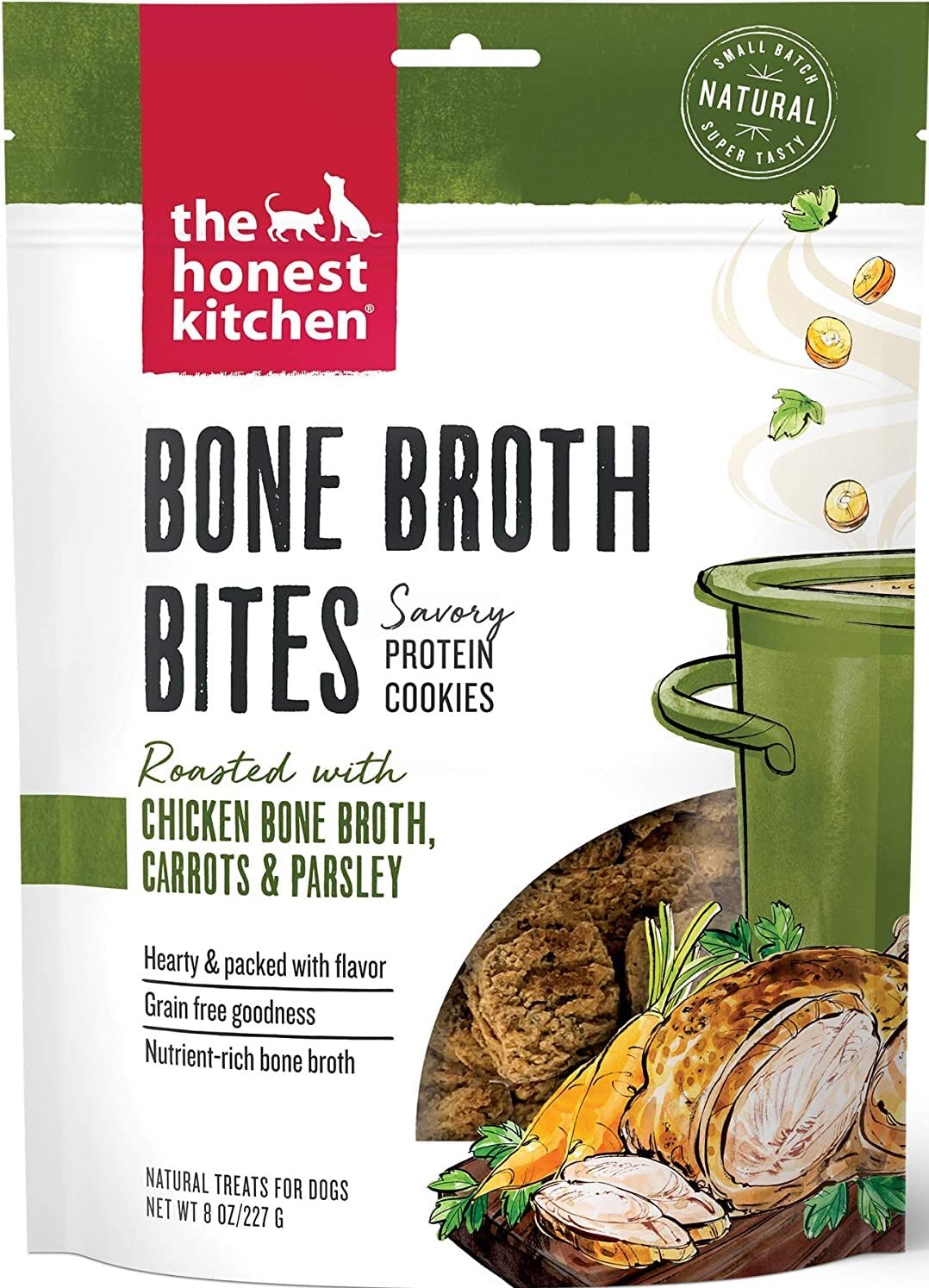 The Honest Kitchen Bone Broth Bites Dog Treats Variety (1) Beef (1) Chicken (1) Turkey