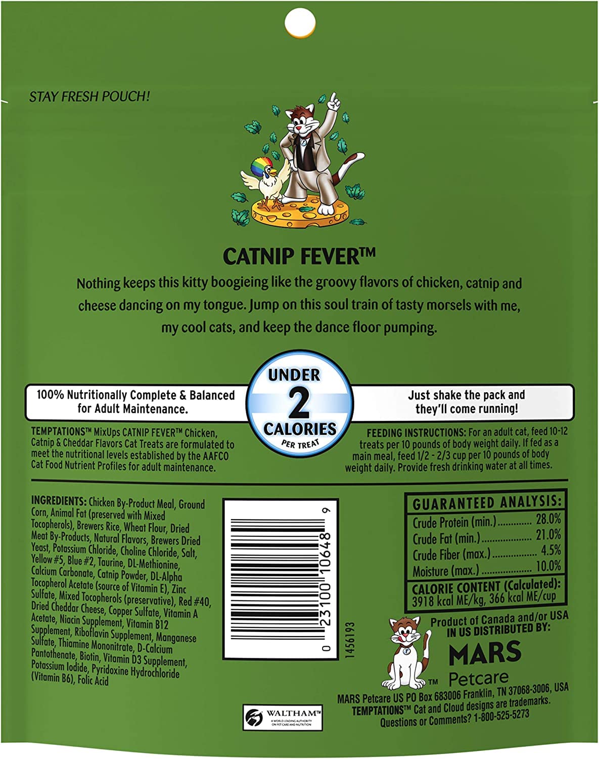 Temptations MixUps Catnip Fever Soft & Crunchy Cat Treats (6.3-oz Bags)