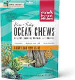 The Honest Kitchen Ocean Chews Wolfish Skins (6-oz), Cod Fish Skins (5.5-oz) Dehydrated Dog Treats