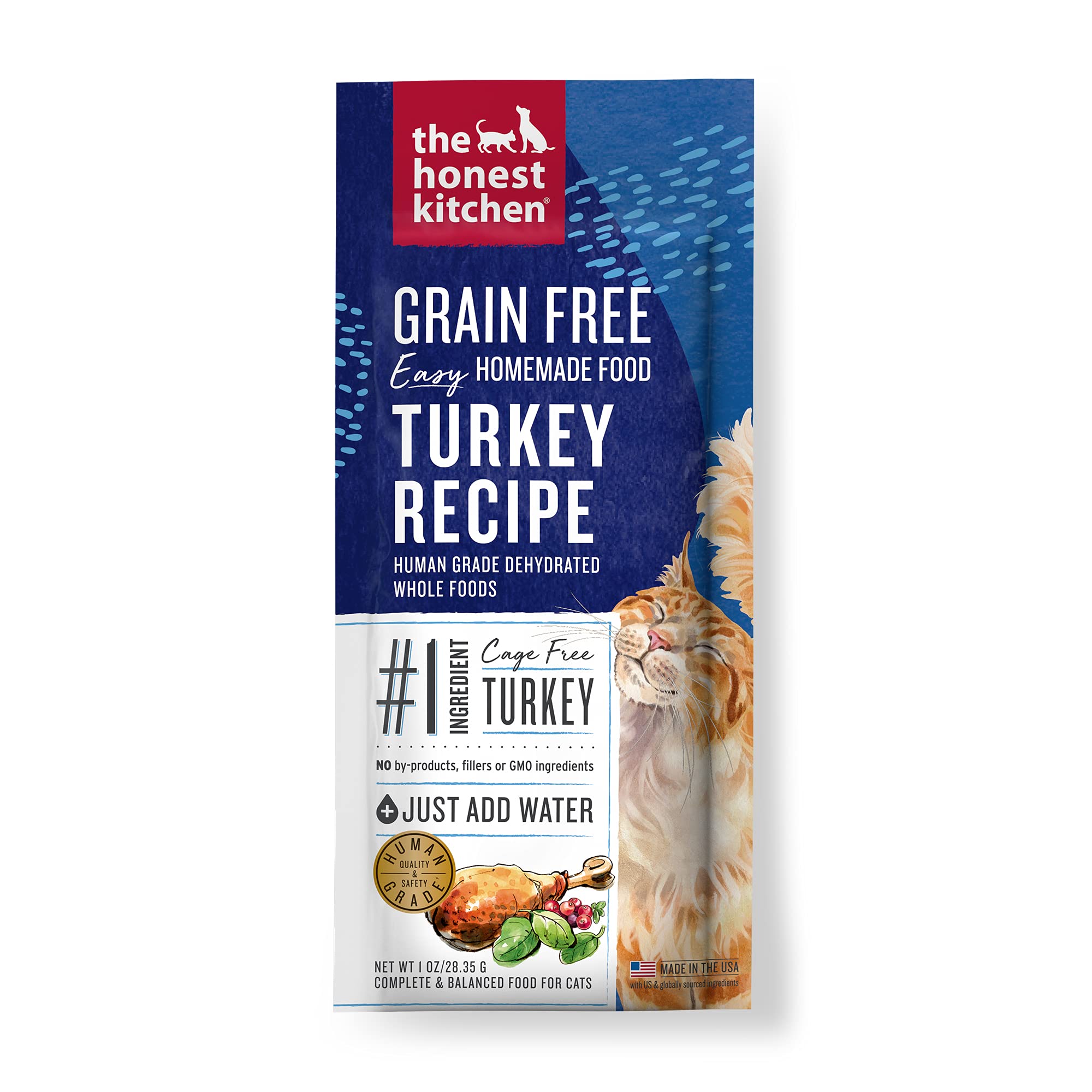 The Honest Kitchen Human Grade Dehydrated Grain Free Cat Food - Complete Meal or Topper