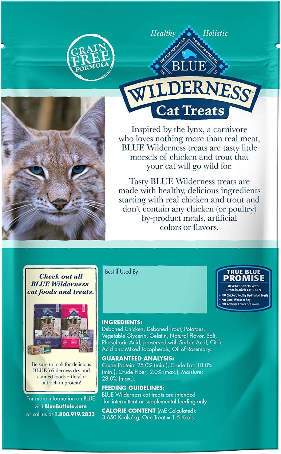 Blue Buffalo Wilderness Grain-Free Cat Treats Variety Pack (8)