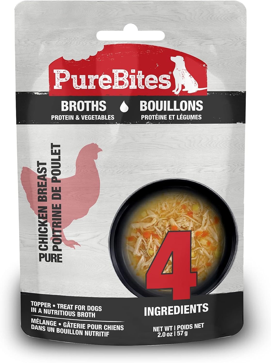 PureBites Grain-Free Dog Broths Variety Pack (12)