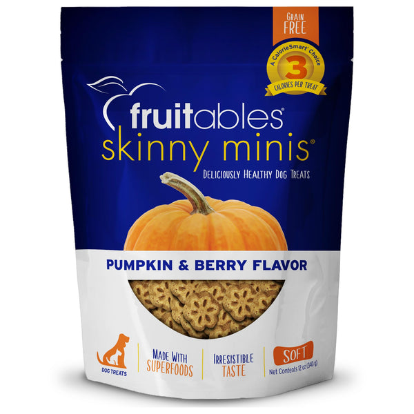 Fruitables Skinny Mini Dog Treats | Healthy Treats for Dogs | Low Calorie Training Treats | Free of Wheat, Corn and Soy