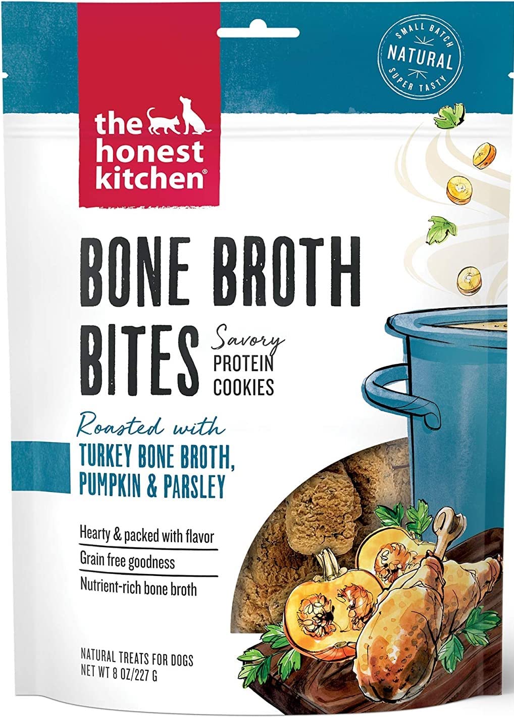 The Honest Kitchen Bone Broth Bites Dog Treats Variety (1) Beef (1) Chicken (1) Turkey