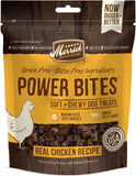 Merrick Power Bites Bundle Pack (2 Beef + 2 Chicken) Natural Grain Free Gluten Free Soft & Chewy Chews Dog Treats