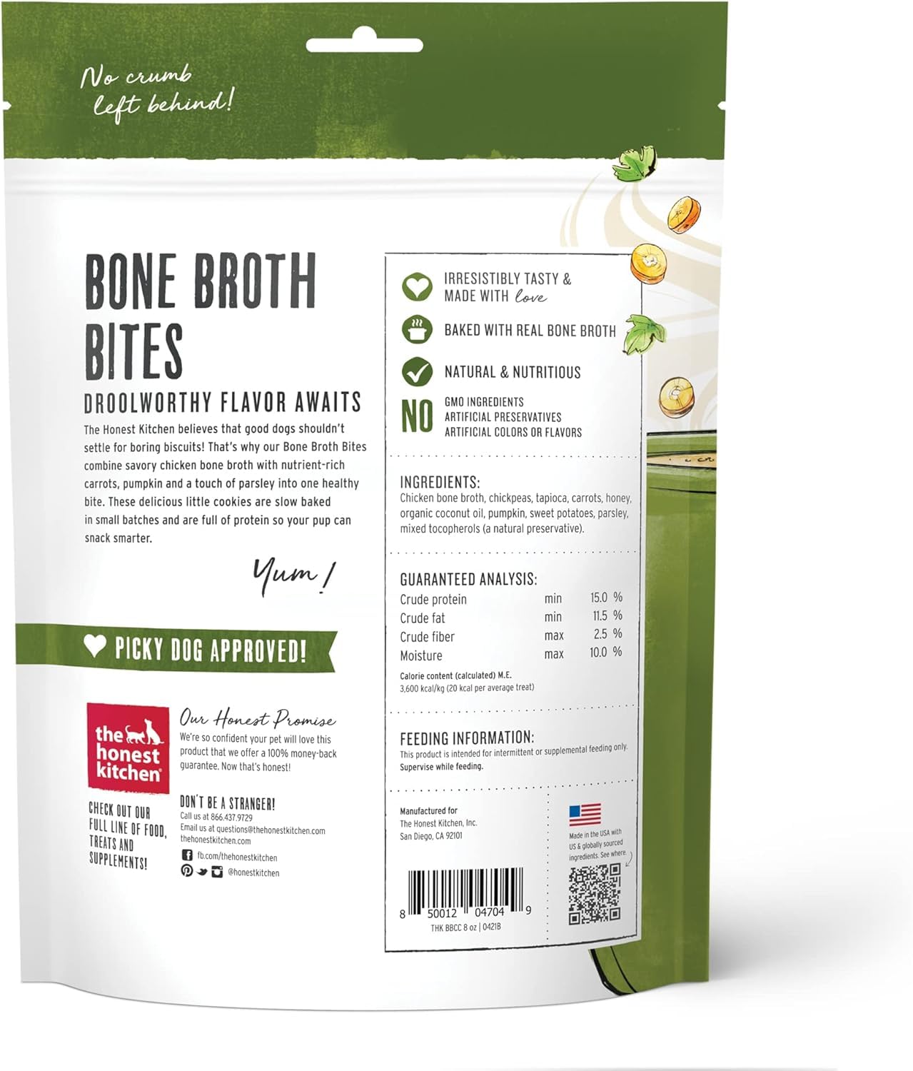 The Honest Kitchen Bone Broth Bites (Pack of 3)