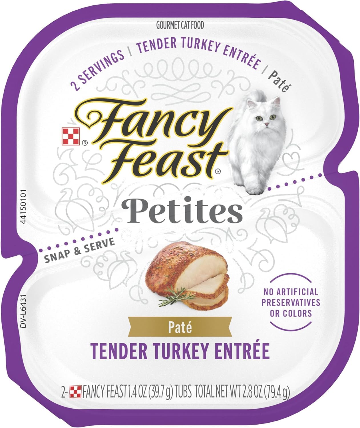 Fancy Feast Gourmet Petites Pate Wet Cat Food Variety (30 Servings – 2.8 oz. Tubs)