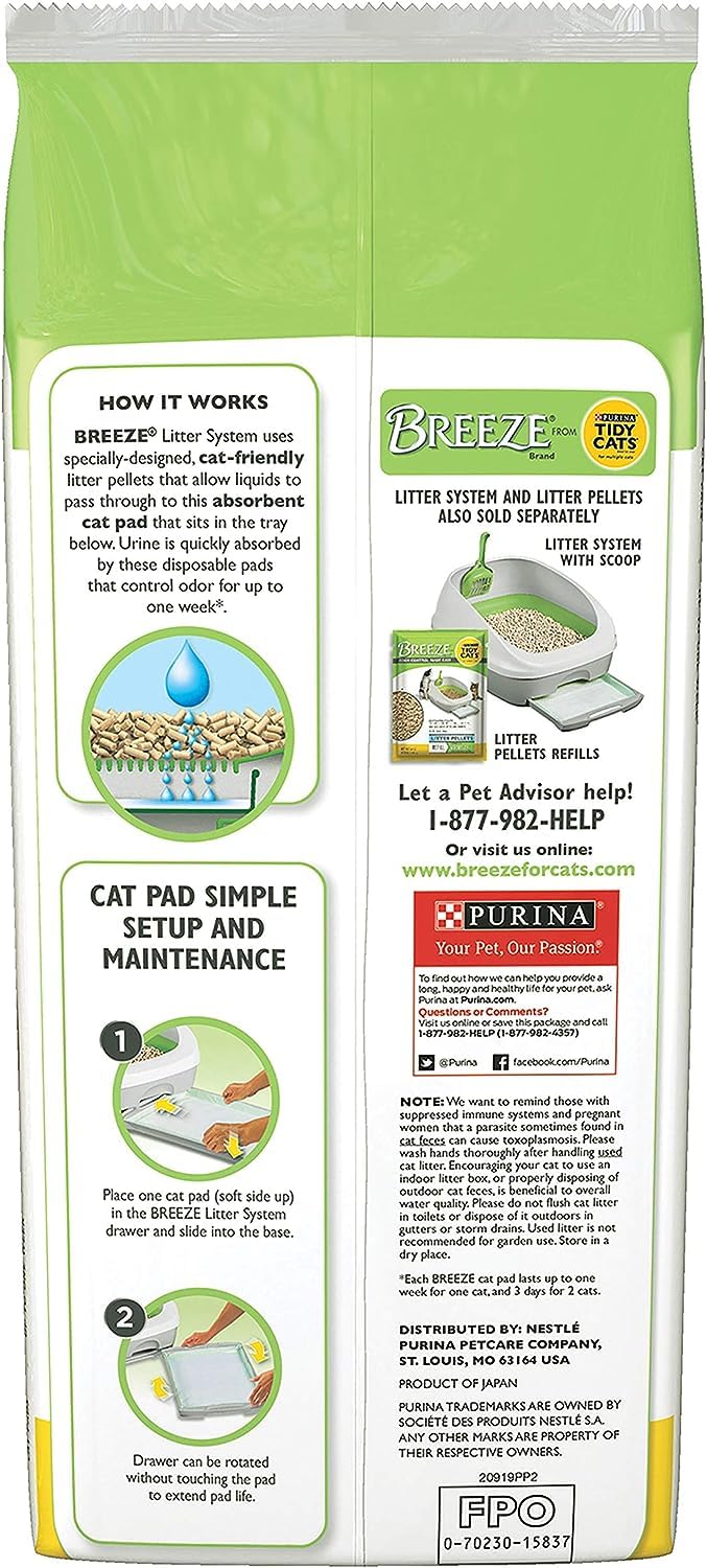 Tidy Cats Breeze Cat Pads Refill Pack (3) 10-Count