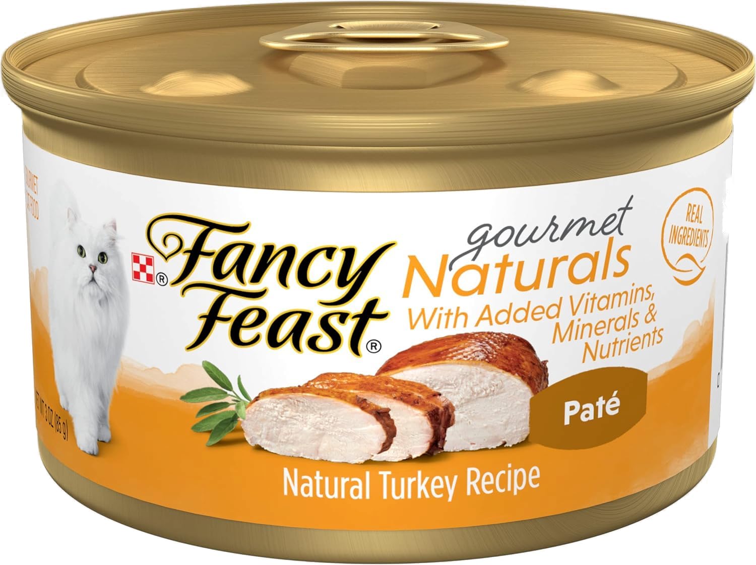 Fancy Feast Gourmet Naturals Pate Cat Food Variety Pack (18 x 3 oz containers)