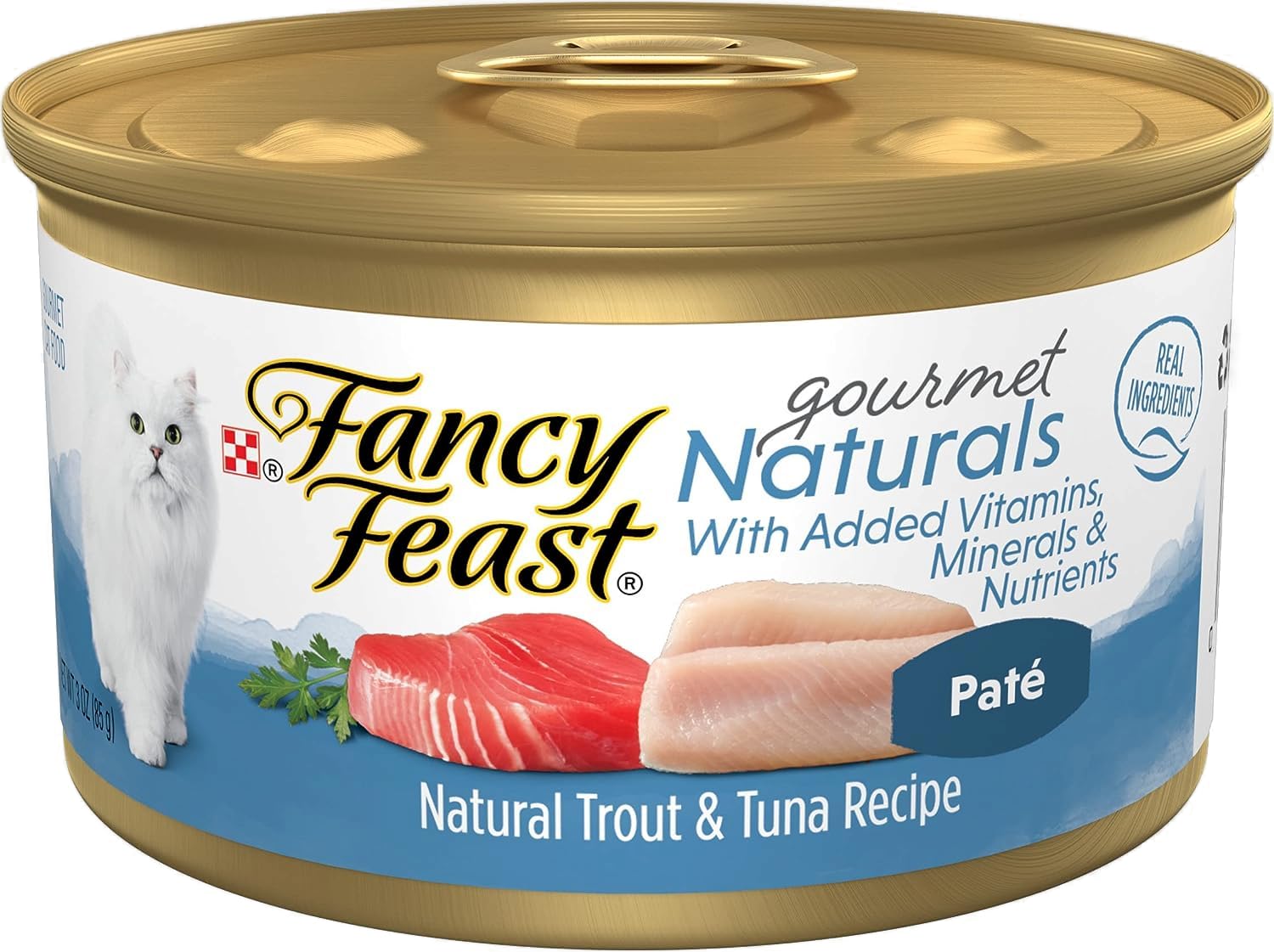 Fancy Feast Gourmet Naturals Pate Cat Food Variety Pack (18 x 3 oz containers)