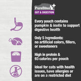 PureBites Squeezable Cat Food Toppings (3) Gut & Digestion (3) Skin & Coat (3) Heart & Eyes [2.5-oz Each]