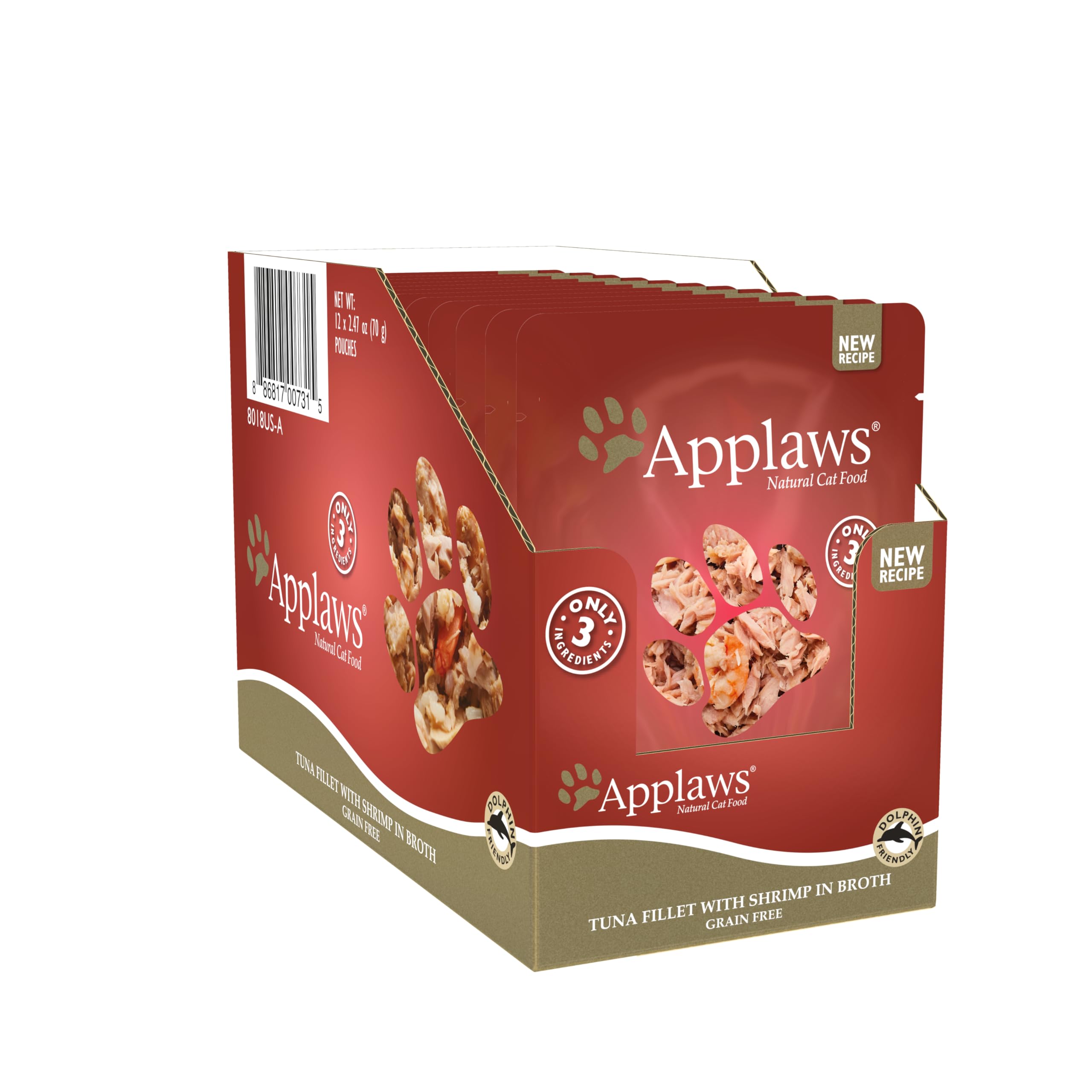 Applaws Natural Cat Food Broth Pouches 2.47 oz