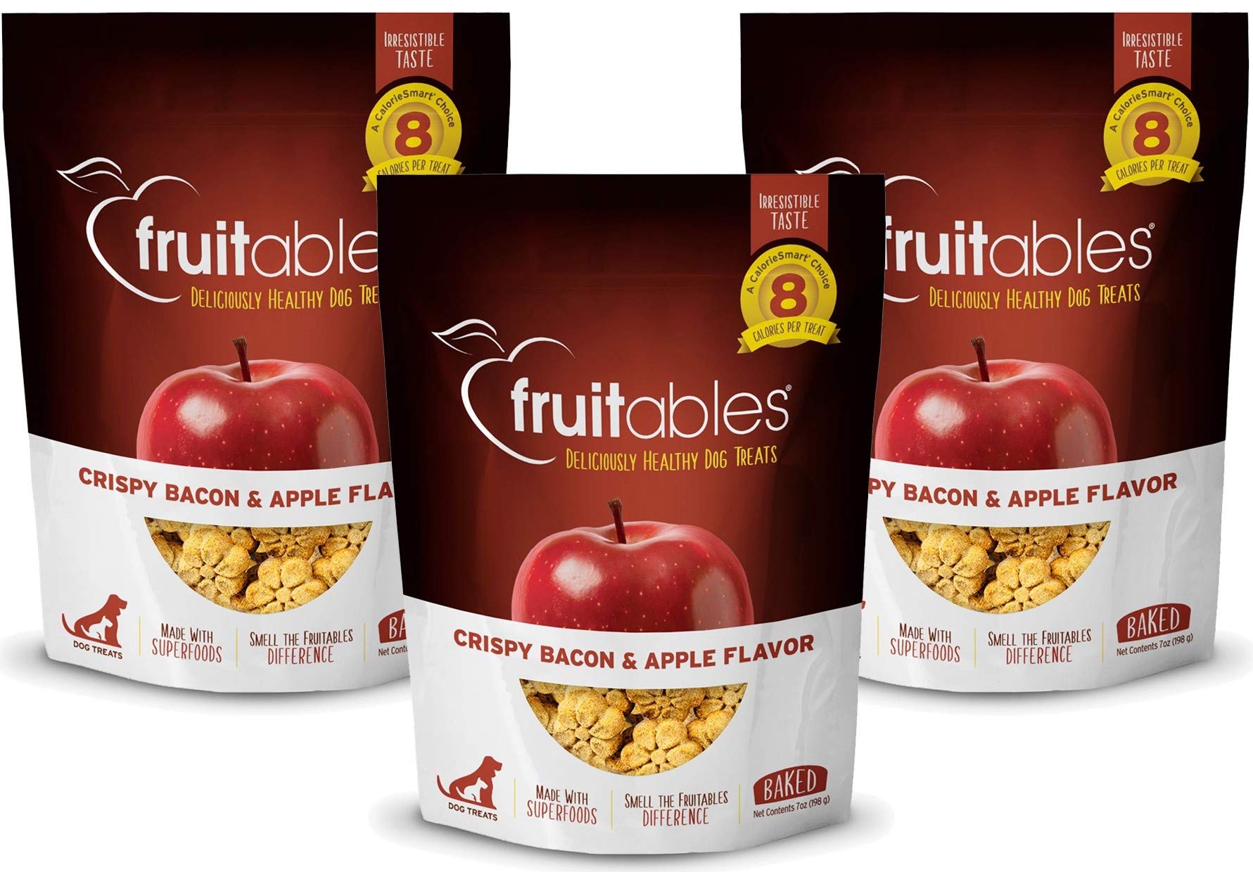 Fruitables Apple & Bacon Natural Dog Biscuits