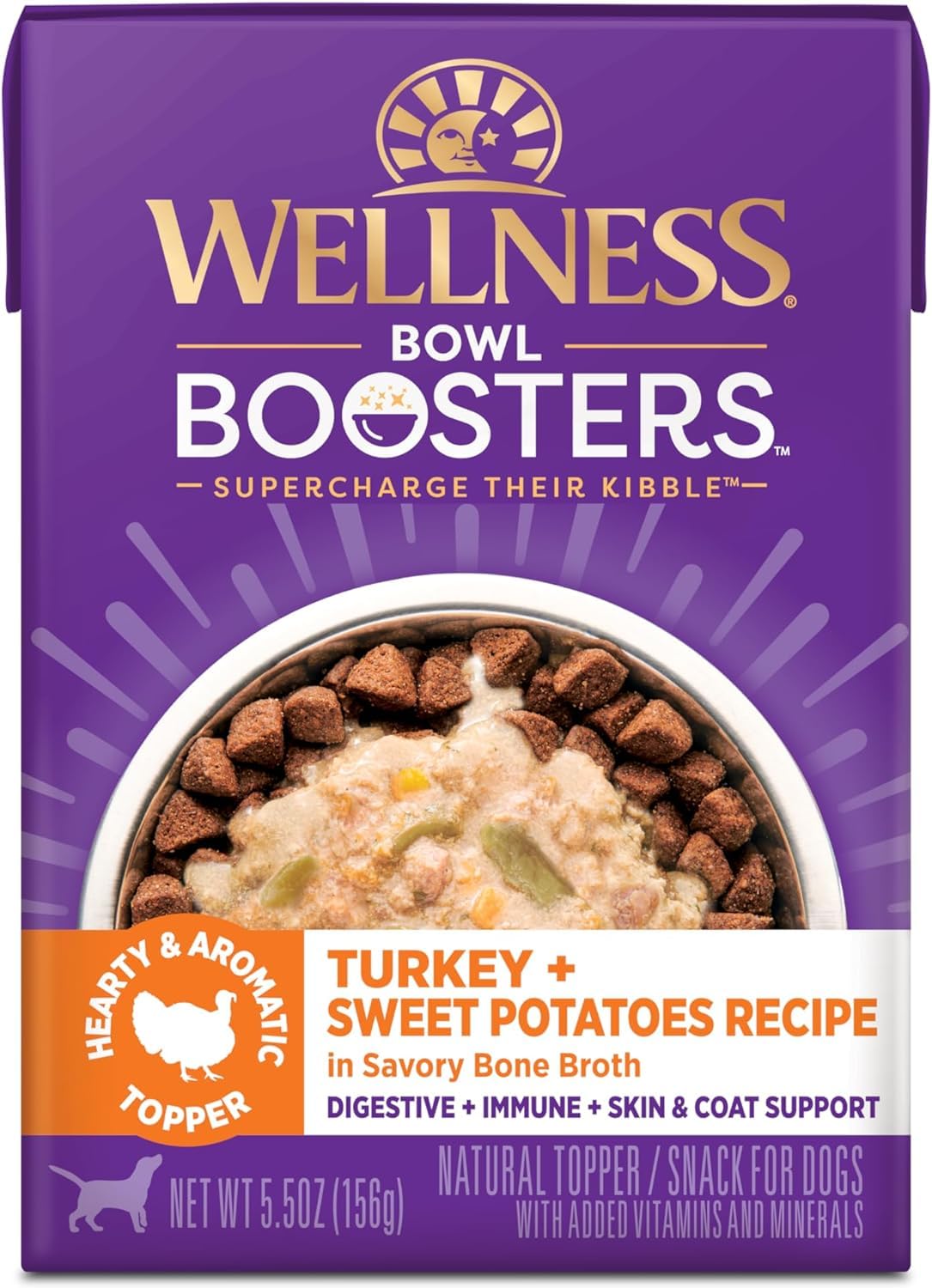 Wellness Bowl Boosters Hearty Wet Dog Toppers (5.5-oz Each)