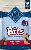 Blue Buffalo Bits Soft-Moist Training Dog Treats Variety Pack (Salmon, Chicken, Beef, Turkey) 4-oz Bags