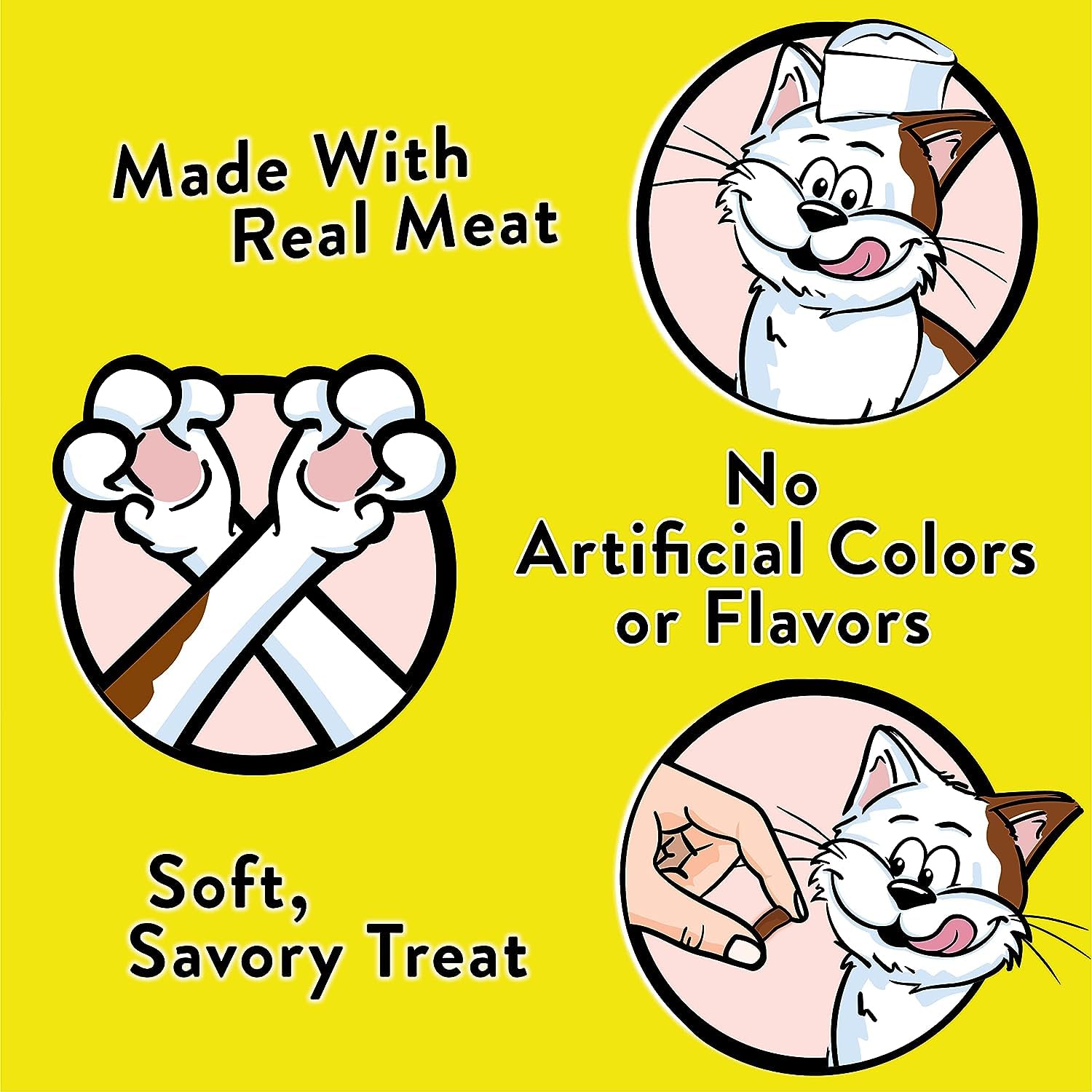 Temptations Meaty Bites Soft & Savory Cat Treats (2) Chicken (2) Salmon (2) Tuna (1.5-oz Each)