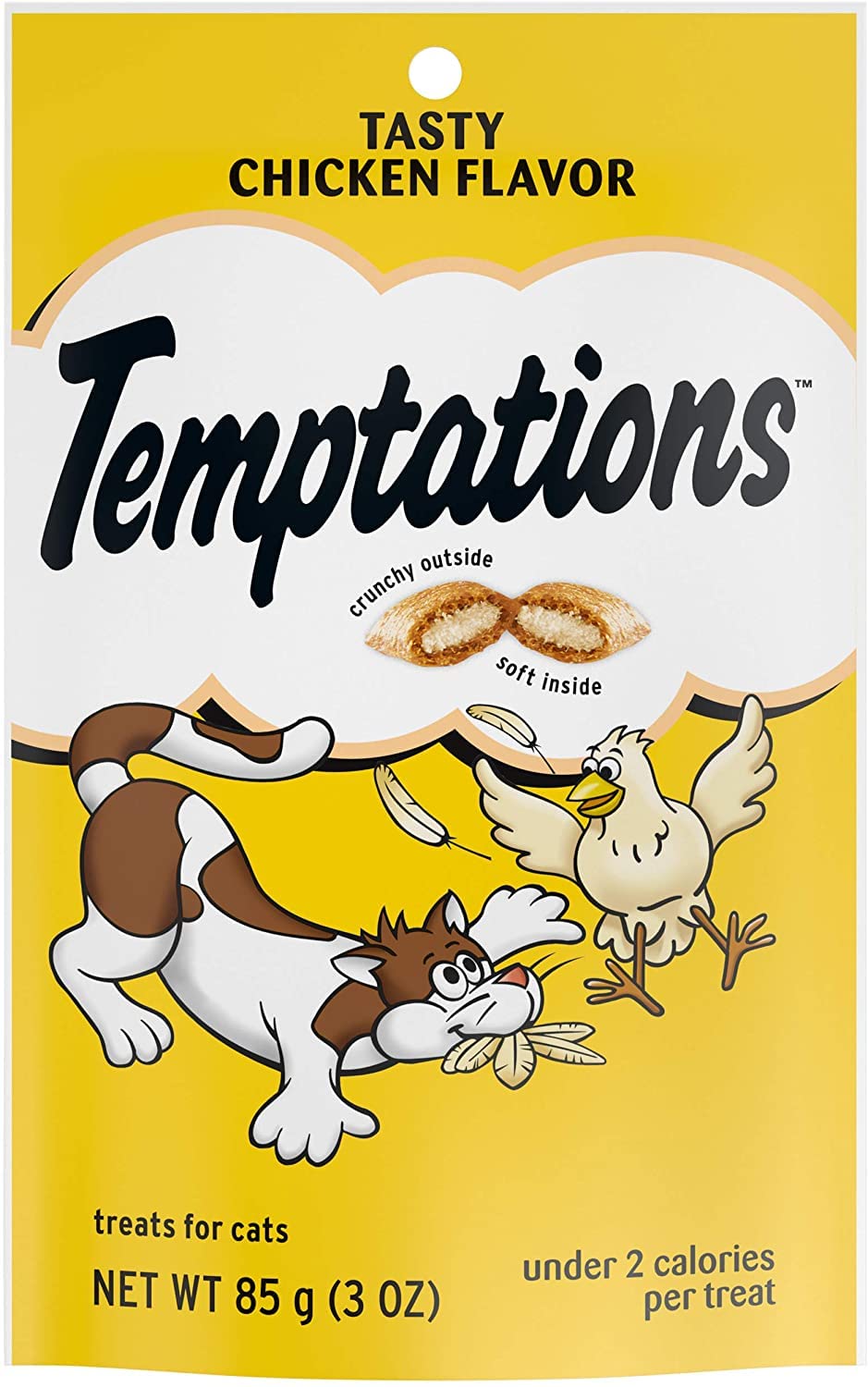 Temptations Classic 8 Flavors Cat Treats (3-oz Each) with Aurora Pet Catnip Toy (Assorted)