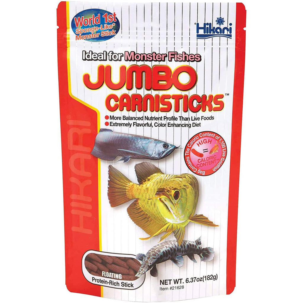 Hikari Tropical Jumbo Carnisticks Fish Food, 6.37 oz (182g)