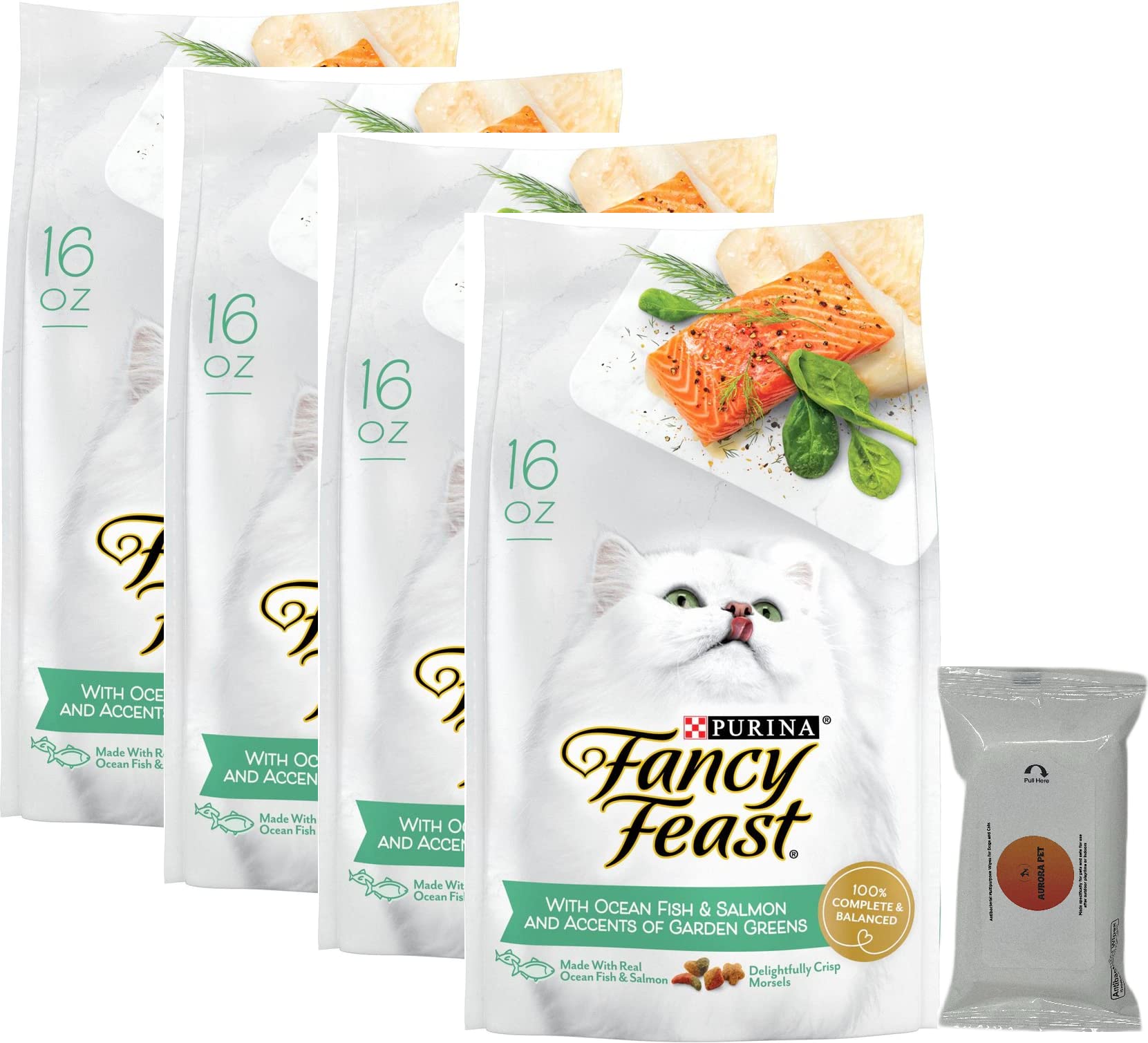 Fancy Feast Gourmet Dry Cat Food with Ocean Fish & Salmon (16 oz. Bags)