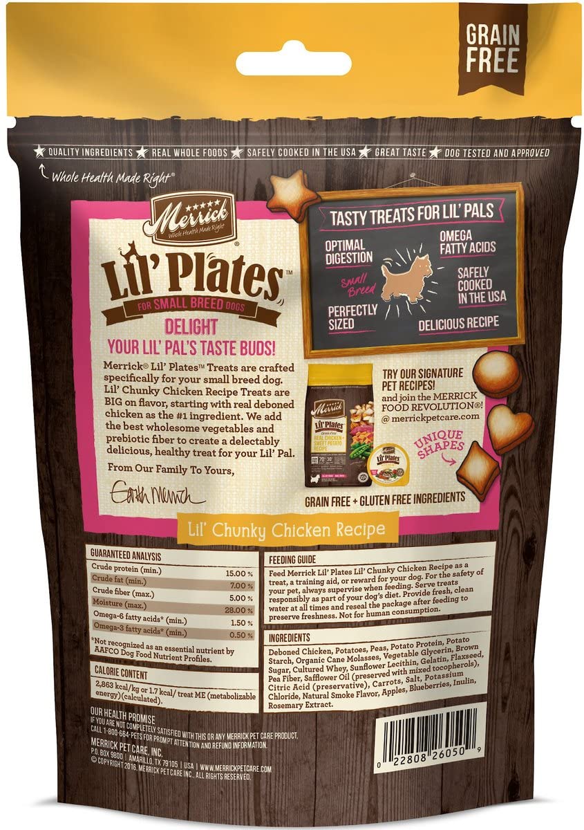 Merrick Lil' Plates Grain Free Small Breed Dog Treats Variety Pack (5-oz Each)