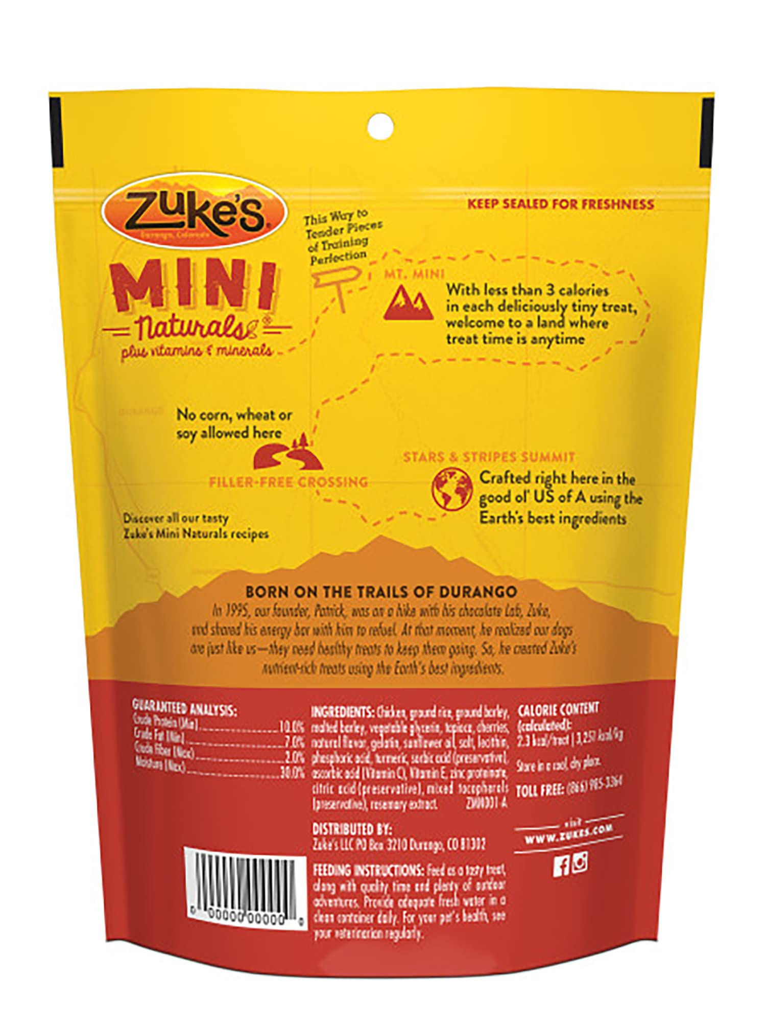 Zuke's Mini Naturals Dog Training Treats, Chicken Recipe, Soft & Tender Mini Dog Treats with Vitamins & Minerals