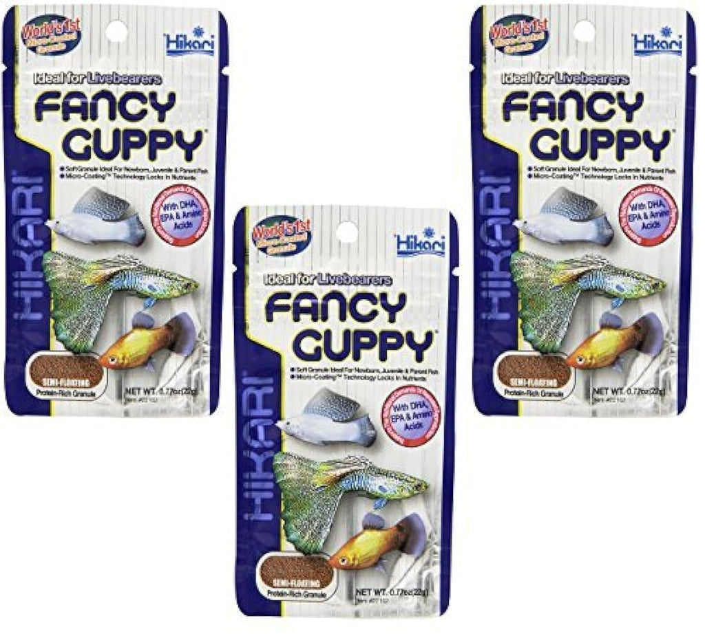 Hikari Usa Tropical Fancy Guppy for Pet Health, 0.77-Ounce (Pack of 3)