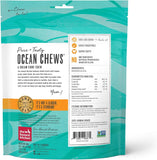 The Honest Kitchen Ocean Chews Wolfish Skins (3.25 oz), Cod Fish Skins (2.75 oz) Dehydrated Dog Treats