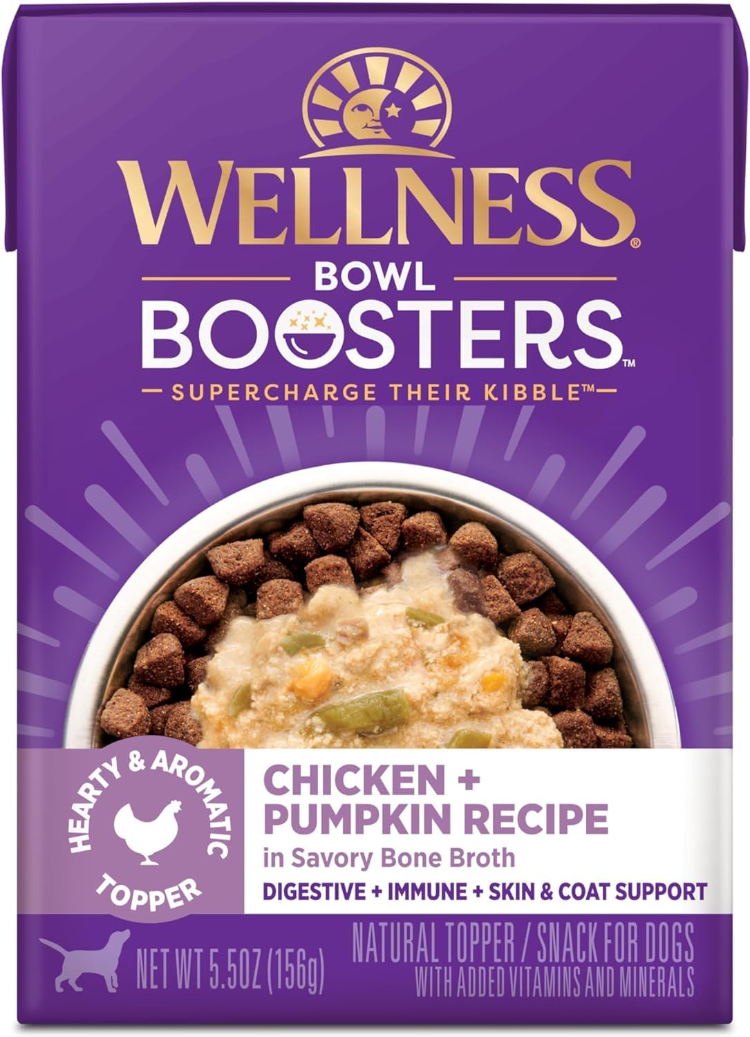 Wellness Bowl Boosters Hearty Wet Dog Toppers (5.5-oz Each)