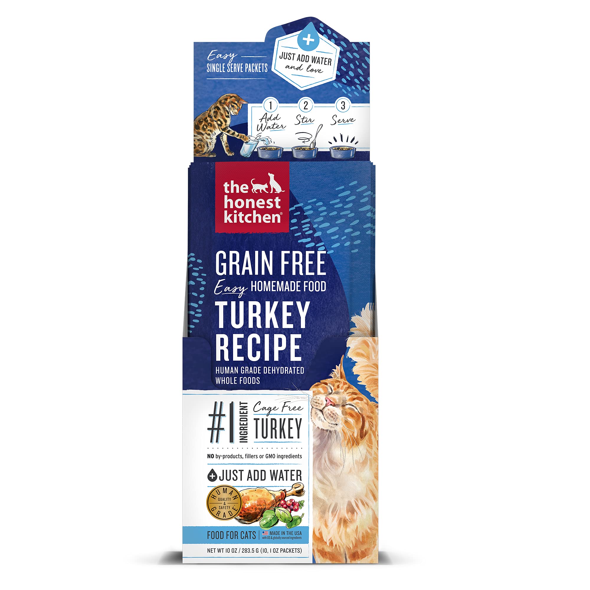 The Honest Kitchen Human Grade Dehydrated Grain Free Cat Food - Complete Meal or Topper