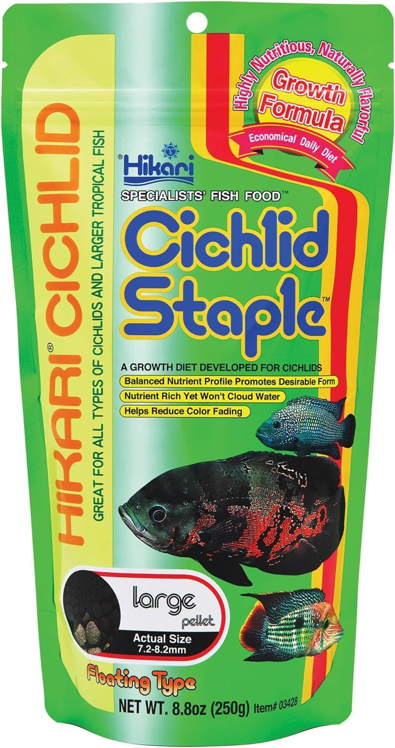 Hikari Cichlid Staple Large Pellets 8.8 oz (Pack of 3)