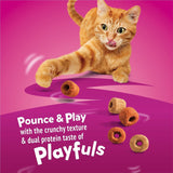 Friskies Playfuls Crunchy Cat Treats (2) Salmon & Shrimp (2) Chicken & Liver (6-oz Each)