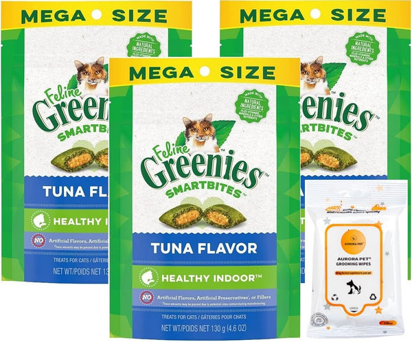 Greenies SmartBites Healthy Indoor Natural Tuna Flavor Soft & Crunchy Cat Treats