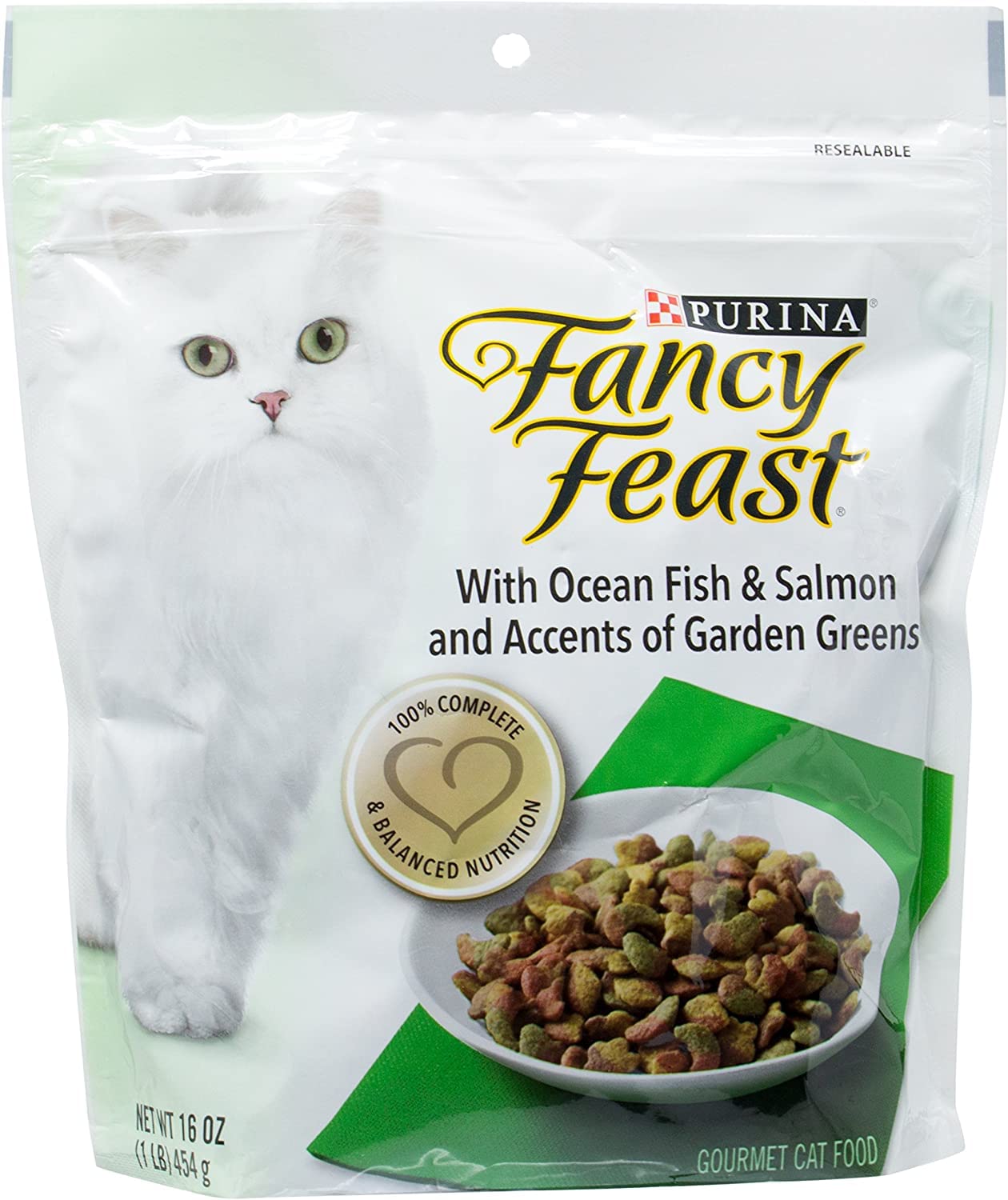 Fancy Feast Gourmet Dry Cat Food with Ocean Fish & Salmon (16 oz. Bags)