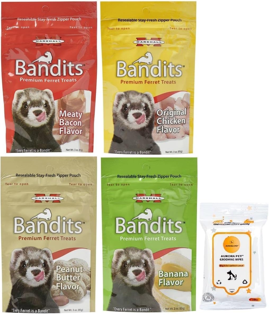 Bandits Premium Ferret Treats Variety Pack (3 oz Each)