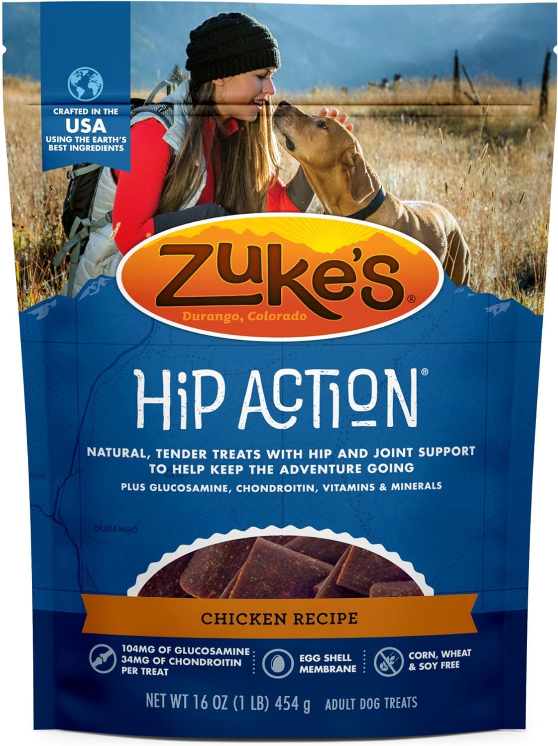 Zuke's Hip & Joint Chicken Recipe Dog Treats 16 oz (Pack of 2)