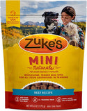 Zuke's Mini Naturals Soft Dog Treats (1) Beef (1) Chicken (1) Duck [6-oz Bags]